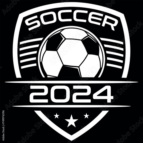 Sport, Fußball, Team, Mannschaft, Verein - Schild mit Fußball - Logo, Emblem, Label