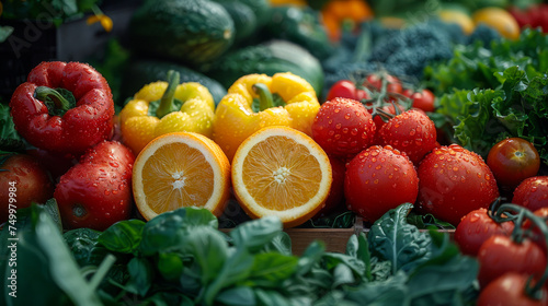 Vibrant Health  Array of Fresh Produce for a Nutritious Life