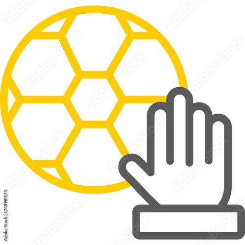 Hand Vector Line Two Color Icons