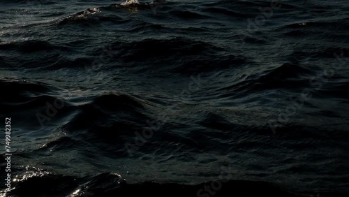 Water Splash Isolated On The Black background