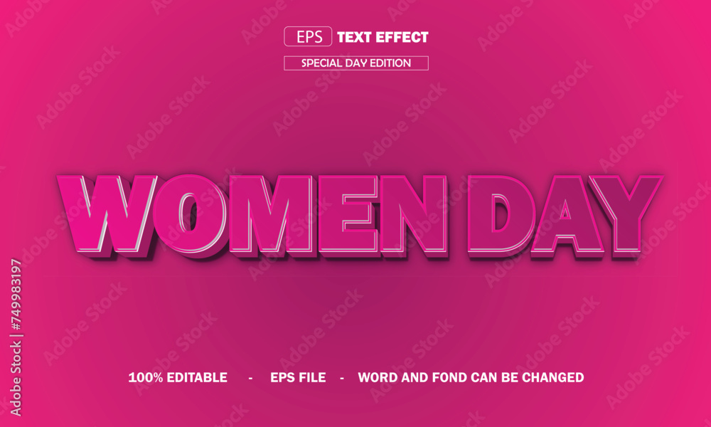 women day text effect editable women day text effect editable