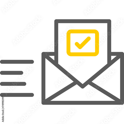 Email Vector Line Two Color Icons