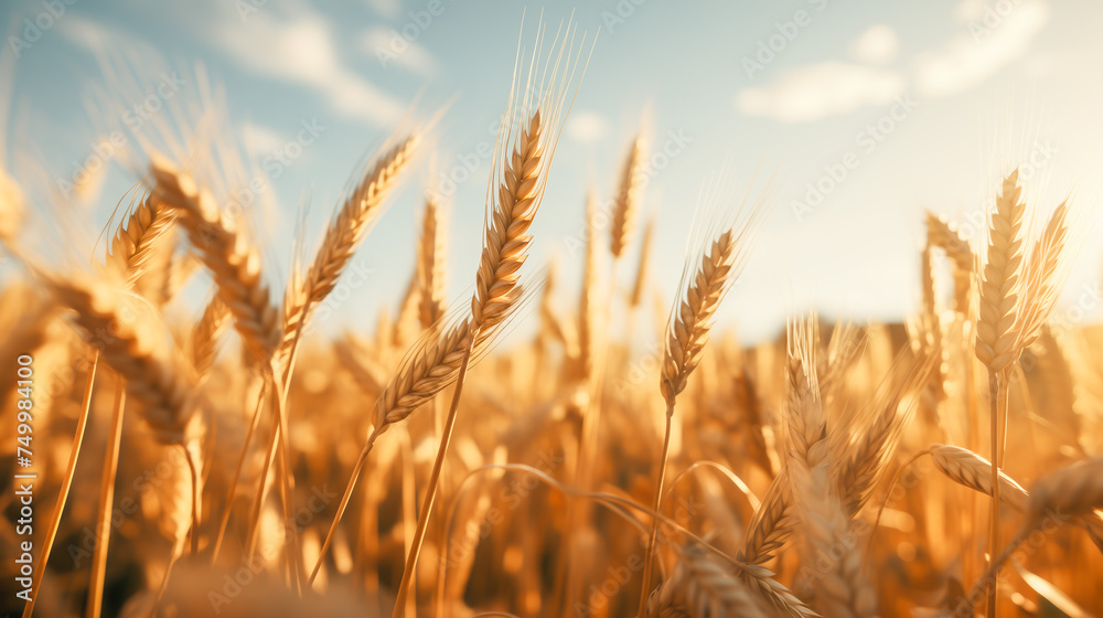 Wheat field, summer background