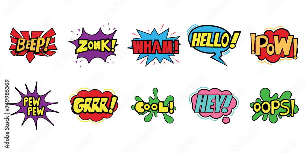 Obraz premium Comic Effect Illustration