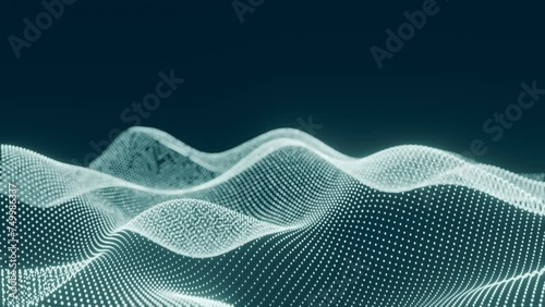 Abstract wave technology background.
