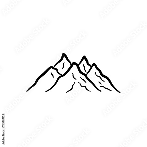 Hand Drawn Mountain
