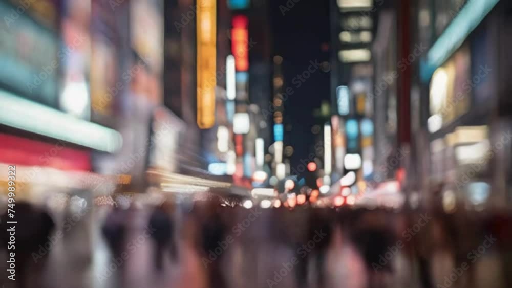 time-lapse of a bustling city street at night in a blurry vision, capturing the movement and lights time-lapse of a bustling city street at night in a blurry vision, capturing the movement and lights
