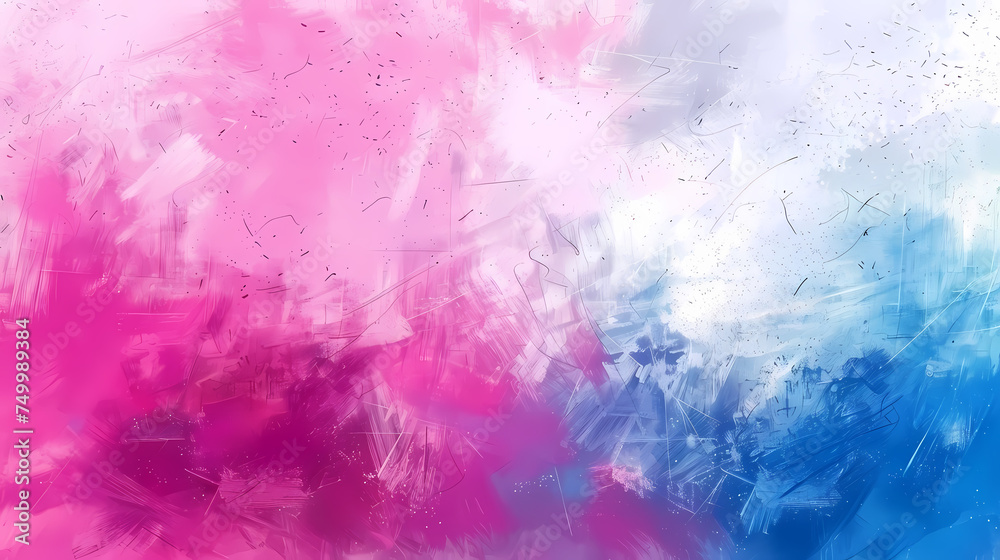 Vivid Pink and Blue Abstract Watercolor Artwork Background or Wallpaper