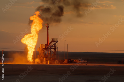 Oilfield Explosions. Oil and Gas Wells fire. Accident Oil Well Work. Methane Emissions from crude wells. Extraction of petroleum, reduce crude oil production. Oil well fire. Fire accident