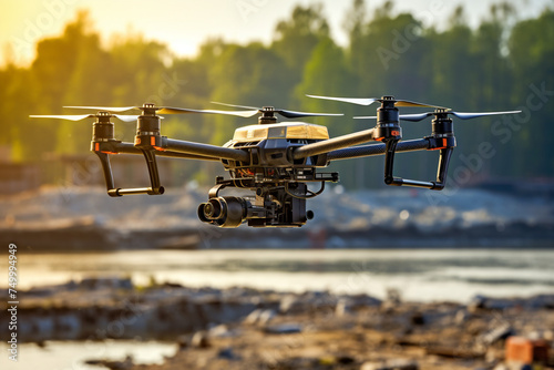 drones that capture data for construction site surveys, technology, drone aircraft