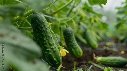 Crops  agriculture  vegetable garden  cultivation  cucumbers