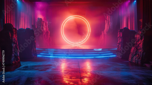Stage With Circular Light photo