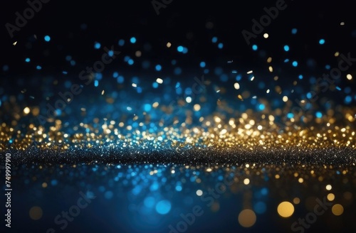 blue glitter background