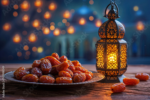 Sweet dried dates palm fruits. Popular during Ramadan