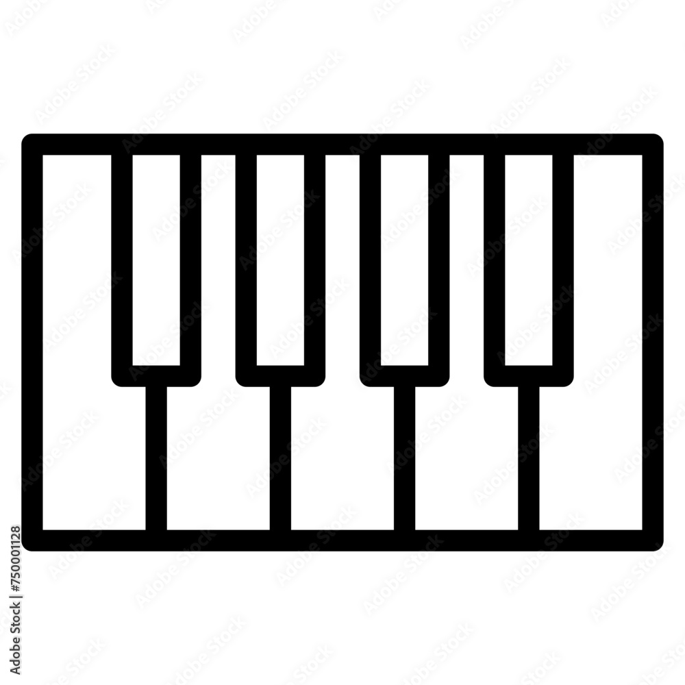 Naklejka premium piano icon
