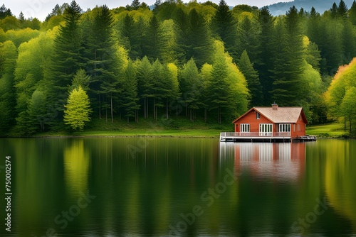 house on the lake