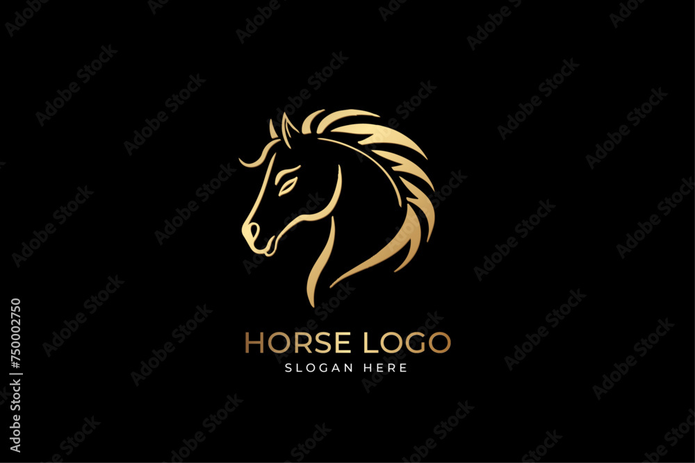 Golden Horse Logo design