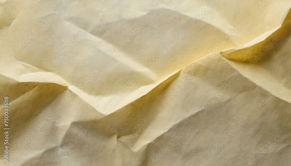Textura papel arrugado amarillo - obrazy, fototapety, plakaty 