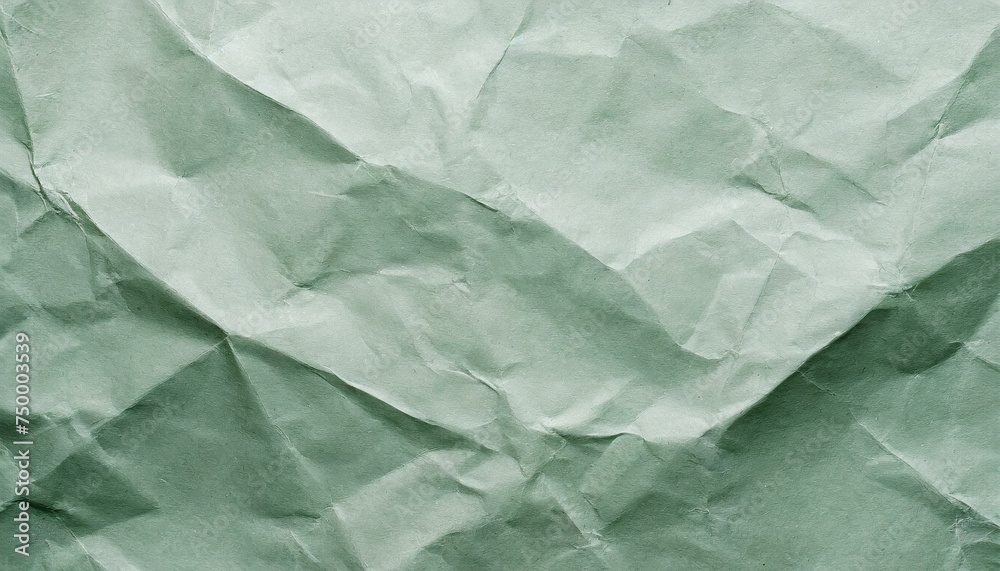 Fototapeta premium Textura papel arrugado verde pastel