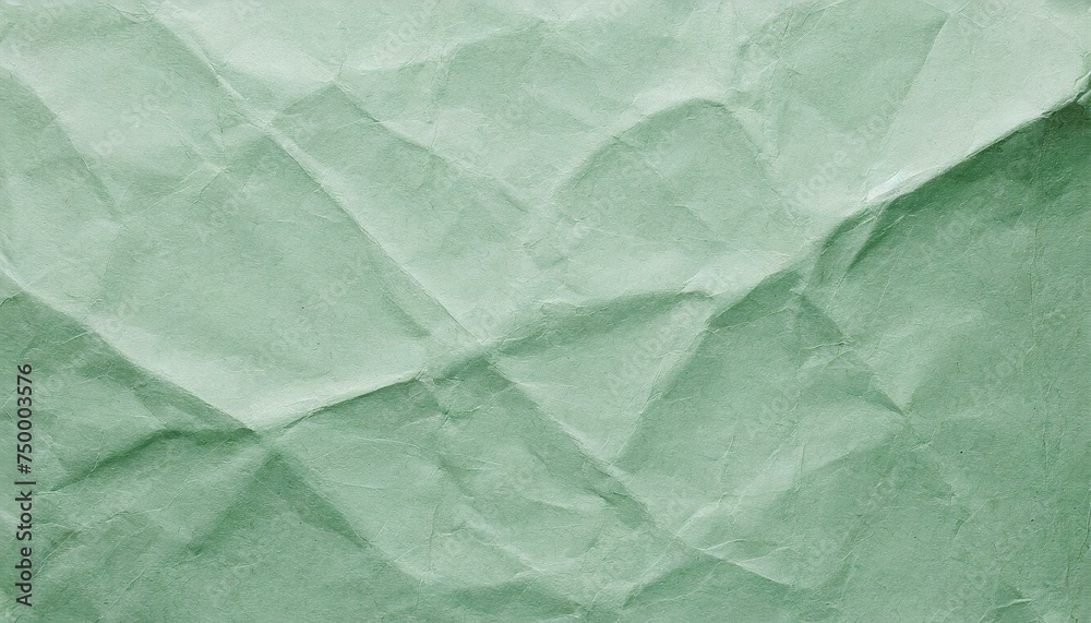 Textura papel arrugado verde pastel - obrazy, fototapety, plakaty 