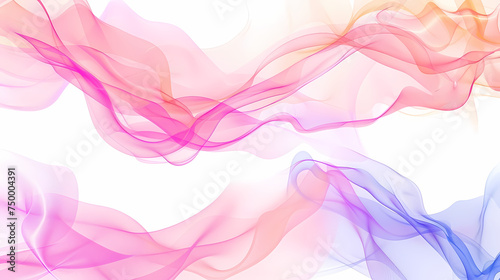 Pastel Smoke Waves Abstract Artwork