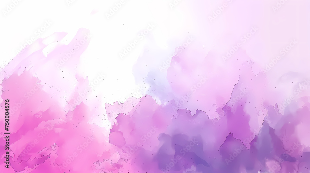 Pastel Watercolor Wash Background With Pink and Purple Tones