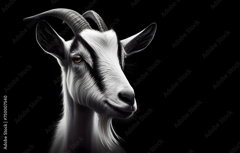portrait of a goat portrait of a goat