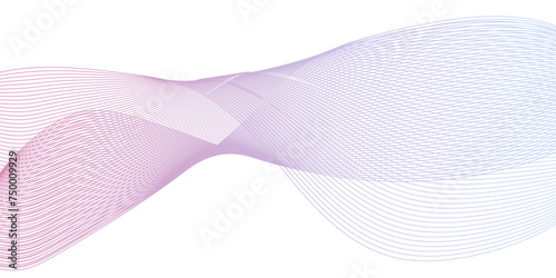 Abstract modern pink line futuristic energy sound waves technology concept background. Abstract background wave line in vector business texture. Pattern line blend curve flow futuristic background.