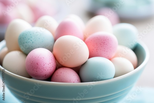 Easter themed pastel background with vibrant colors, delicate motifs, and soft lighting effects