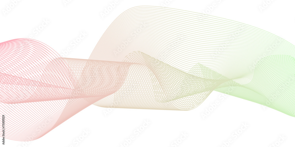 Obraz premium Abstract modern pink line futuristic energy sound waves technology concept background. Abstract background wave line in vector business texture. Pattern line blend curve flow futuristic background.
