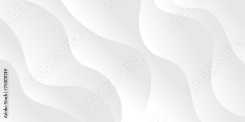Abstract white and light gray wave modern soft luxury texture with smooth and clean vector subtle background illustration. Banner design.