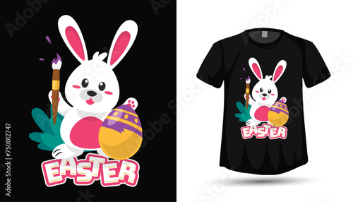 Easter bunny peeps sake vector tshirt design