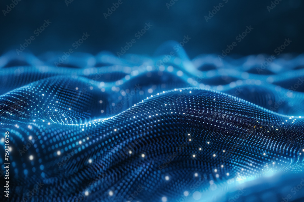 Technology pattern abstract net lines with small dots on every line, style blue neon type. Technology pattern abstract net lines with small dots on every line, style blue neon type.