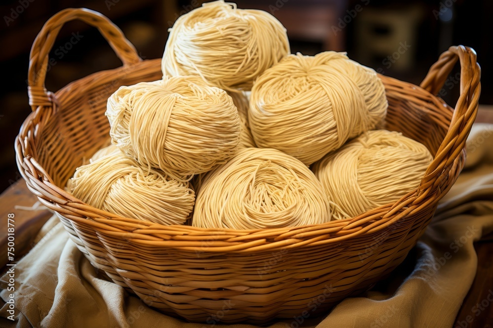 high-quality beige yarn balls - ideal for knitting, crocheting, and crafting projects