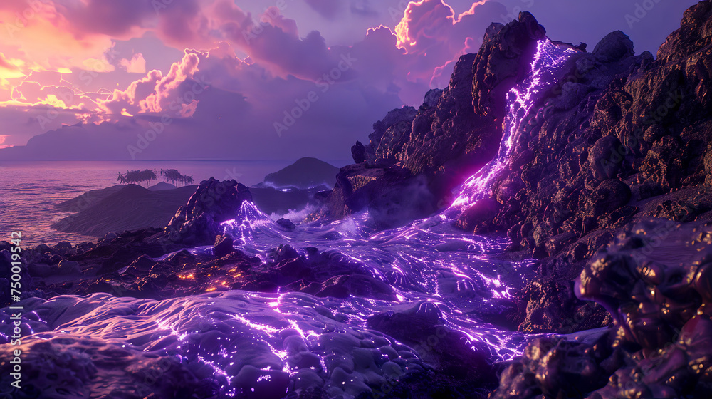 purple lava