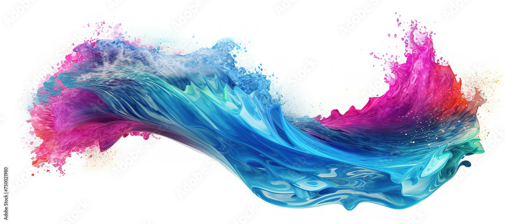 colorful watercolor ink splashes, paint 107