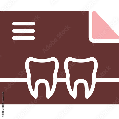 X Ray Vector Glyph Two Color Icon