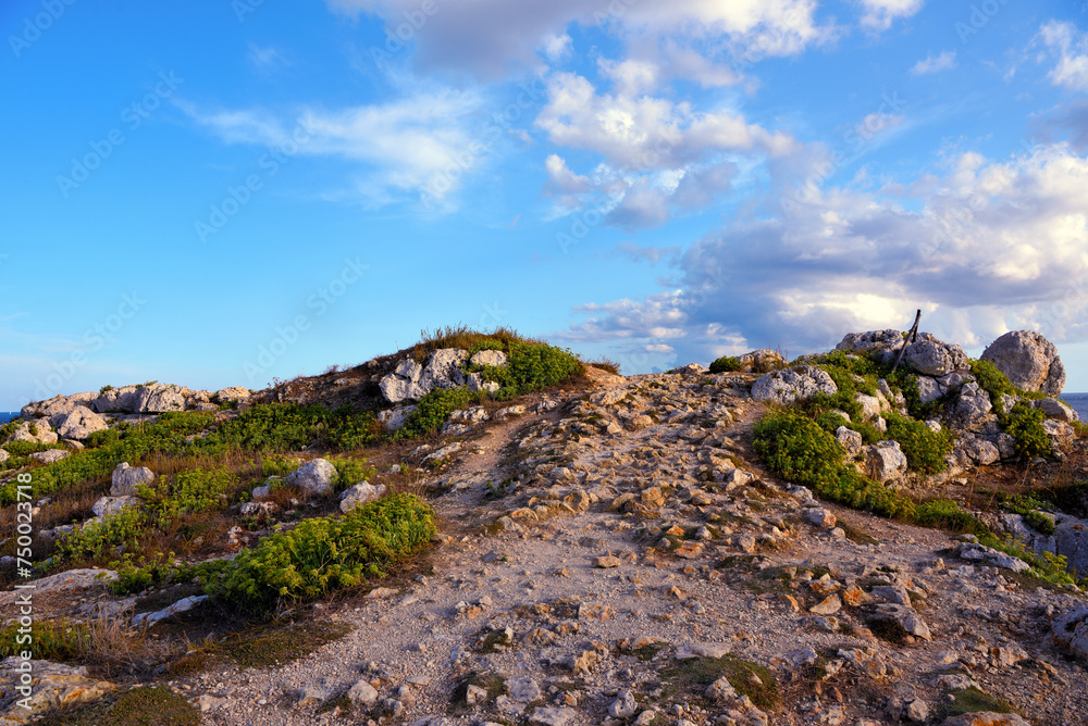 the coast of Santa Maria di Leuca Puglia Italy