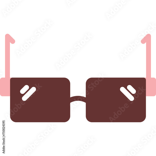 Safety Glasses Vector Glyph Two Color Icon