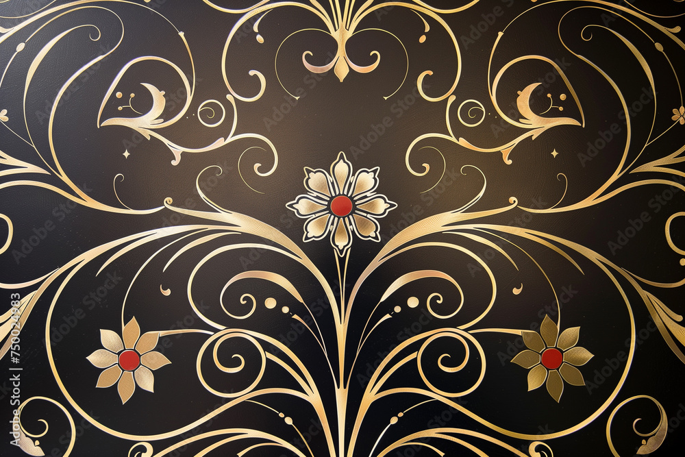 Art Nouveau background patterns using monograms Art Nouveau background patterns using monograms