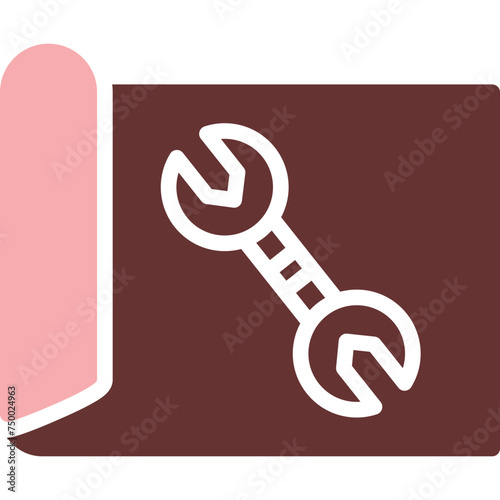 Planning Vector Glyph Two Color Icon