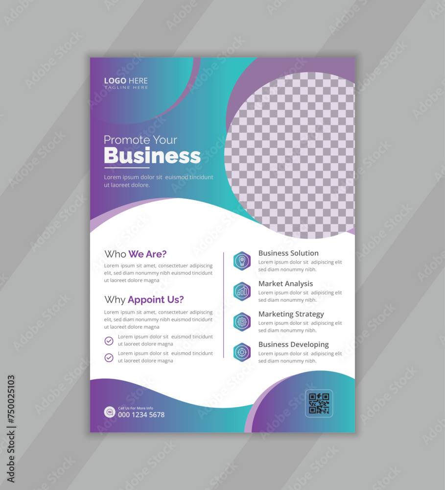 Creative business flyer design template Creative business flyer design template