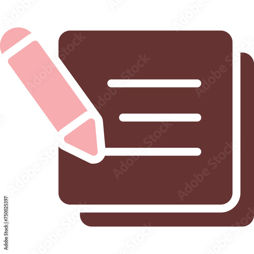 Planning Vector Glyph Two Color Icon