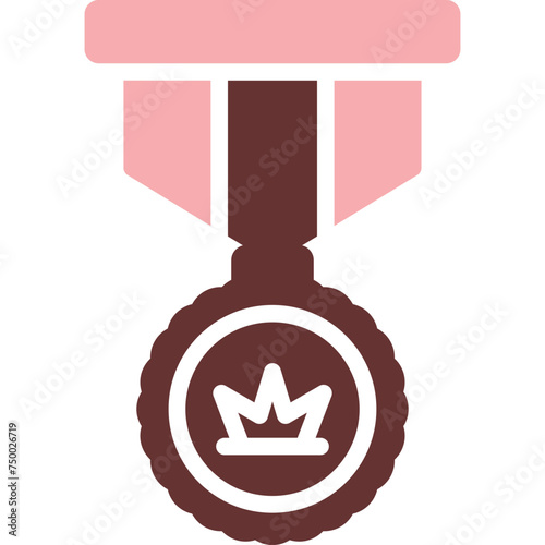 Badge Vector Glyph Two Color Icon