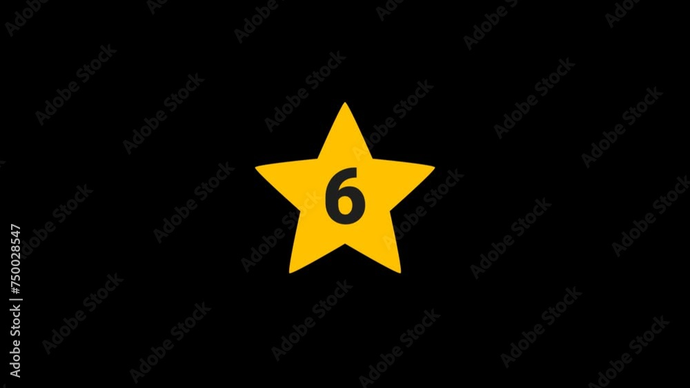 Star Number 6 Animation with transparent background
Star Number 6 Animation with transparent background