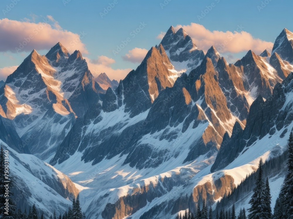 natural mountain view background