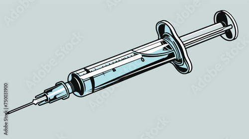 Medical syringe Isolated