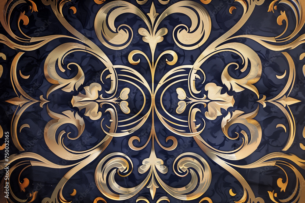 Art Nouveau background patterns using monograms