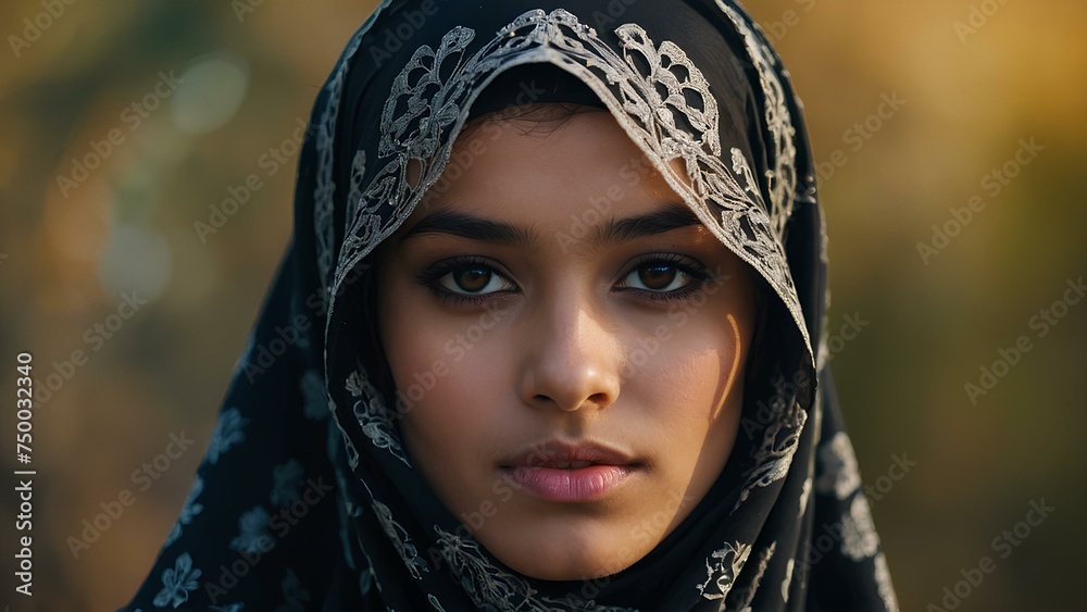 portrait of a woman in hijab