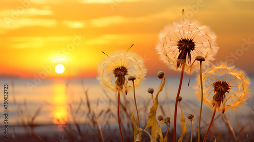 dandelion in the sun